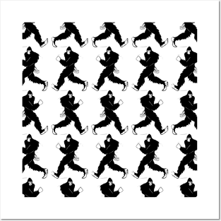 Bigfoot Silhouette Posters and Art